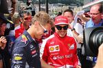 Gallerie: Gut gelaunt am freien Tag: Sebastian Vettel (Red Bull) und Fernando Alonso (Ferrari)