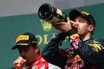 Foto zur News: Fernando Alonso (Ferrari) und Sebastian Vettel (Red Bull)