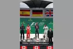 Foto zur News: Fernando Alonso (Ferrari), Sebastian Vettel (Red Bull) und Lewis Hamilton (Mercedes)