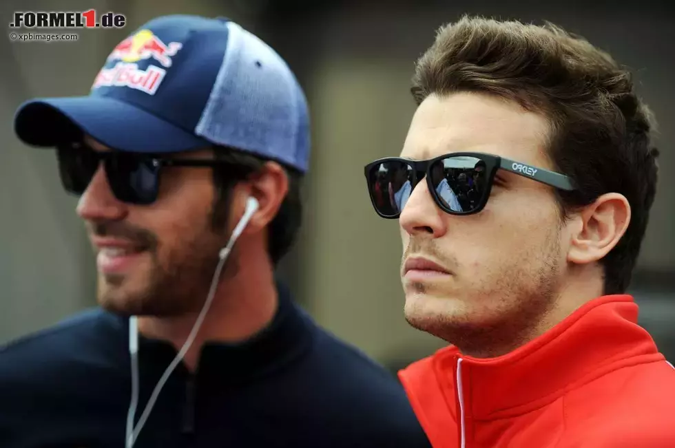 Foto zur News: Jean-Eric Vergne (Toro Rosso) und Jules Bianchi (Marussia)