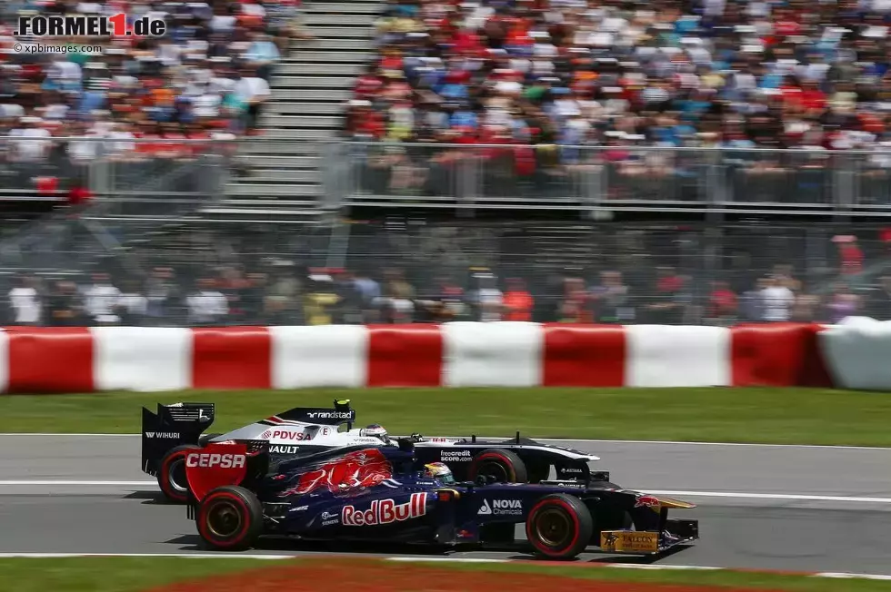 Foto zur News: Jean-Eric Vergne (Toro Rosso) und Valtteri Bottas (Williams)