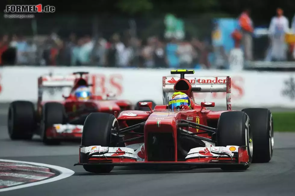 Foto zur News: Felipe Massa (Ferrari) und Fernando Alonso (Ferrari)