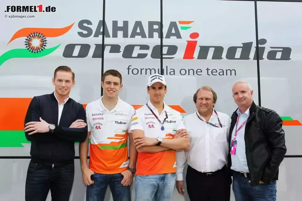 Foto zur News: Paul di Resta (Force India) und Adrian Sutil (Force India)