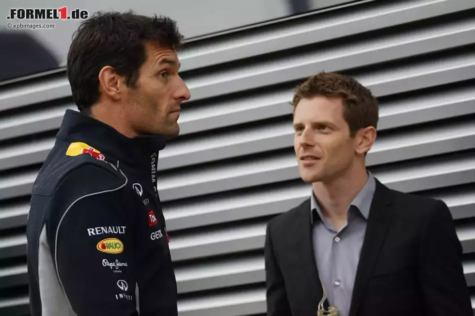 Foto zur News: Mark Webber (Red Bull) und Anthony Davidson (Toyota)