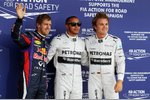 Gallerie: Sebastian Vettel (Red Bull), Lewis Hamilton (Mercedes) und Nico Rosberg (Mercedes)