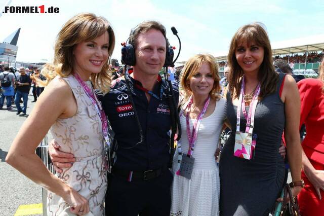 Foto zur News: In Silverstone zeigte sie sich zum Beispiel an der Seite von Amanda Holden, Carol Vordermann - und Christian Horner.