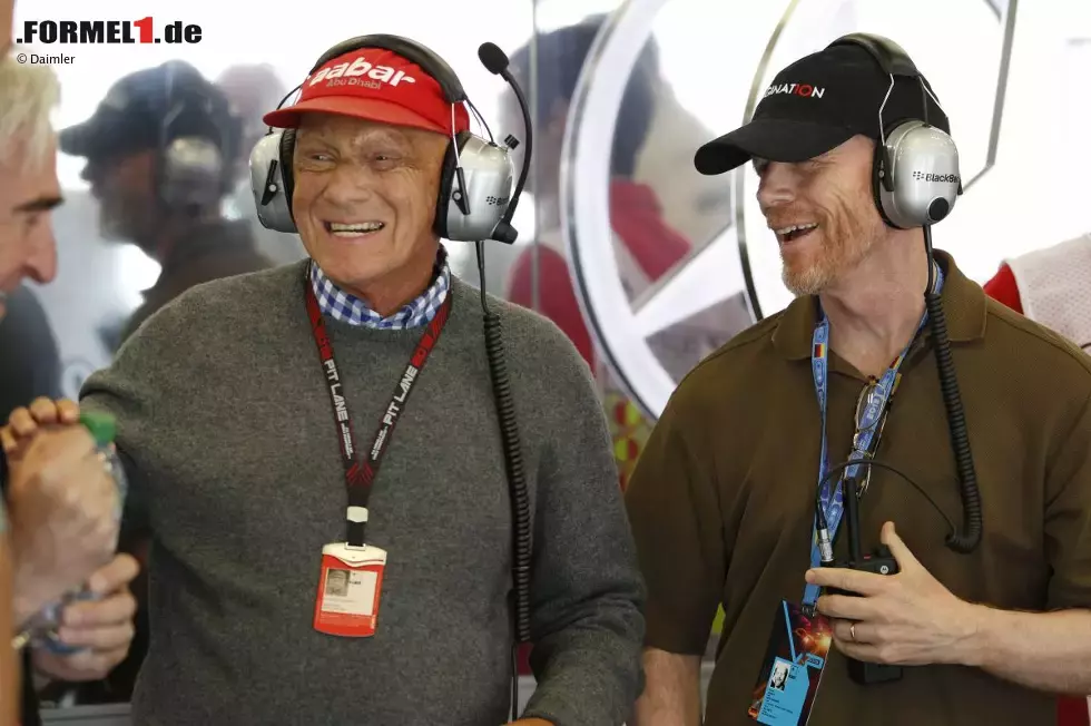 Foto zur News: Niki Lauda und Ron Howard, der Regisseur von &quot;Rush&quot;