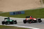 Foto zur News: Max Chilton (Marussia) und Charles Pic (Caterham)