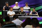 Foto zur News: Donnerstags-PK mit Valtteri Bottas (Williams), Paul di Resta (Force India), Esteban Gutierrez (Sauber), Lewis Hamilton (Mercedes), Pastor Maldonado (Williams) und Kimi Räikkönen (Lotus)