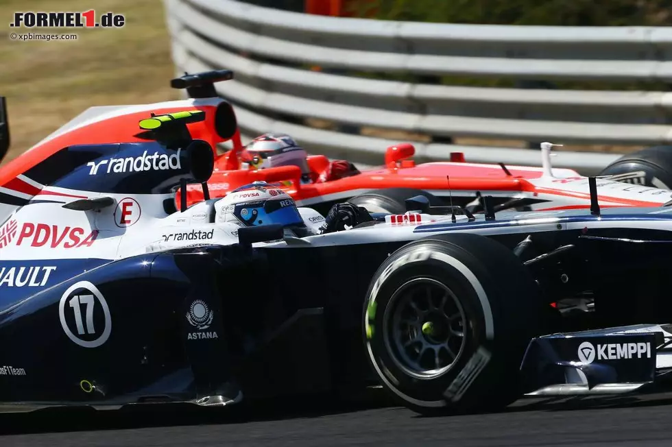 Foto zur News: Valtteri Bottas (Williams) und Jules Bianchi (Marussia)