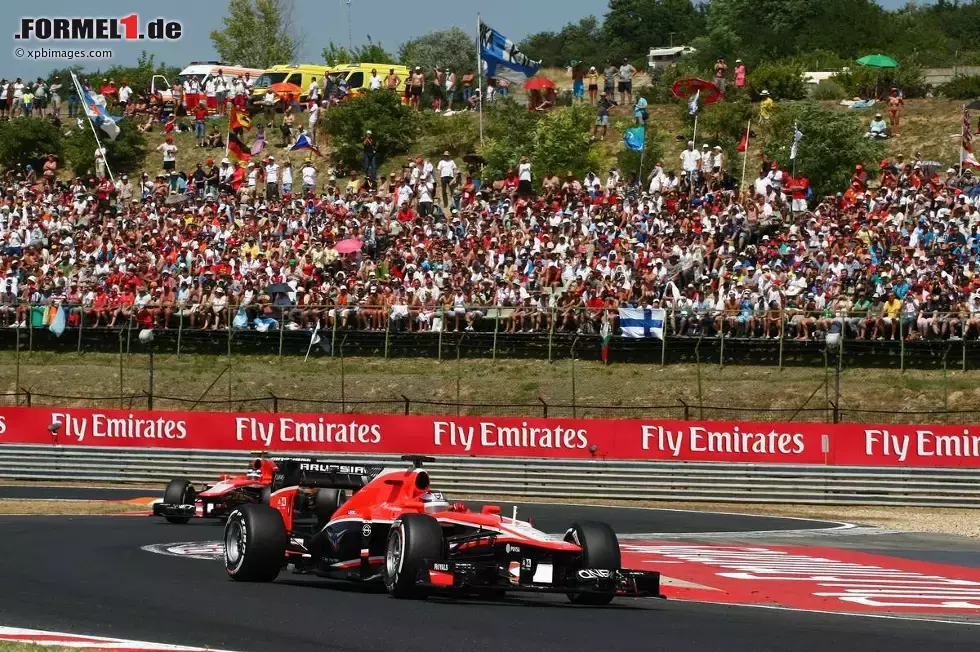 Foto zur News: Jules Bianchi (Marussia) und Max Chilton (Marussia)