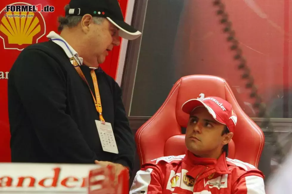 Foto zur News: Felipe Massa (Ferrari) mit seinem Vater