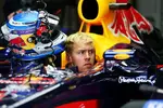 Foto zur News: Sebastian Vettel (Red Bull) wartet auf seinen Einsatz