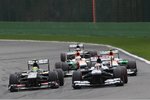 Foto zur News: Esteban Gutierrez (Sauber), Pastor Maldonado (Williams), Adrian Sutil (Force India), Paul di Resta (Force India) und Nico Hülkenberg (Sauber)