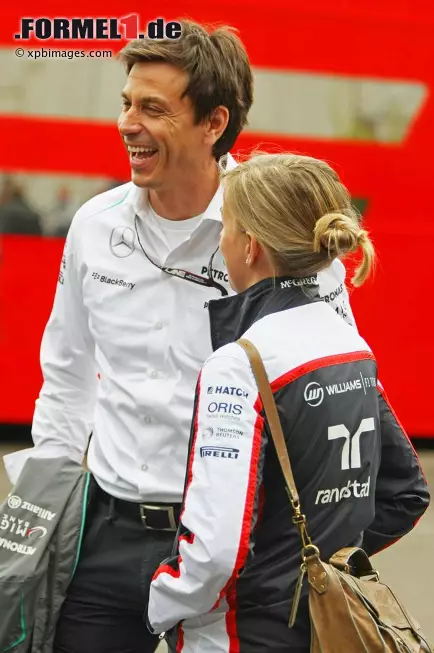 Foto zur News: Toto Wolff und Susie Wolff (Williams)