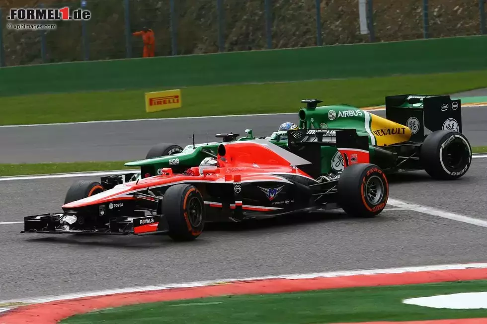 Foto zur News: Jules Bianchi (Marussia) und Charles Pic (Caterham)