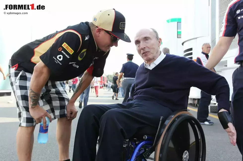 Foto zur News: Frank Williams und Kimi Räikkönen (Lotus)