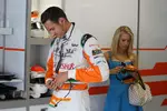 Foto zur News: Adrian Sutil (Force India) und seine Freundin, Jennifer Becks