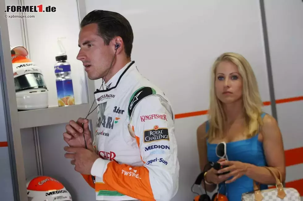 Foto zur News: Adrian Sutil (Force India) und seine Freundin, Jennifer Becks