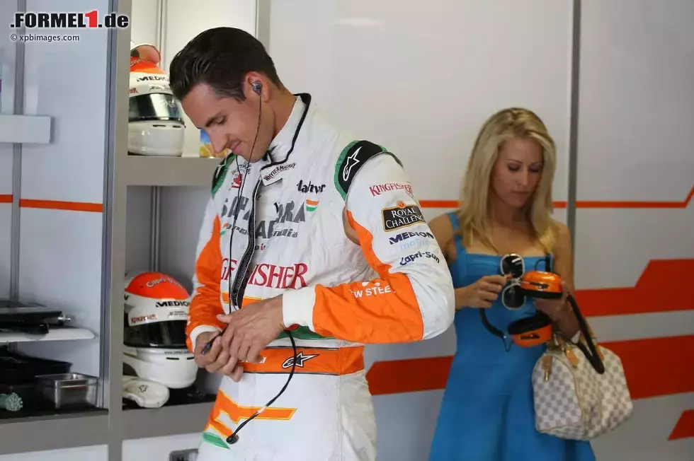 Foto zur News: Adrian Sutil (Force India) und seine Freundin, Jennifer Becks