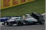 Foto zur News: Lewis Hamilton (Mercedes) und Nico Rosberg (Mercedes)