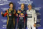 Gallerie: Sebastian Vettel (Red Bull), Romain Grosjean (Lotus) und Nico Rosberg (Mercedes)