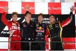 Foto zur News: Sebastian Vettel (Red Bull) siegt in Singapur vor Fernando Alonso (Ferrari) und Kimi Räikkönen (Lotus)