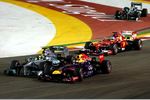 Gallerie: Sebastian Vettel (Red Bull), Nico Rosberg (Mercedes) und Fernando Alonso (Ferrari)