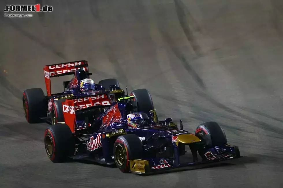 Foto zur News: Daniel Ricciardo (Toro Rosso) und Jean-Eric Vergne (Toro Rosso)