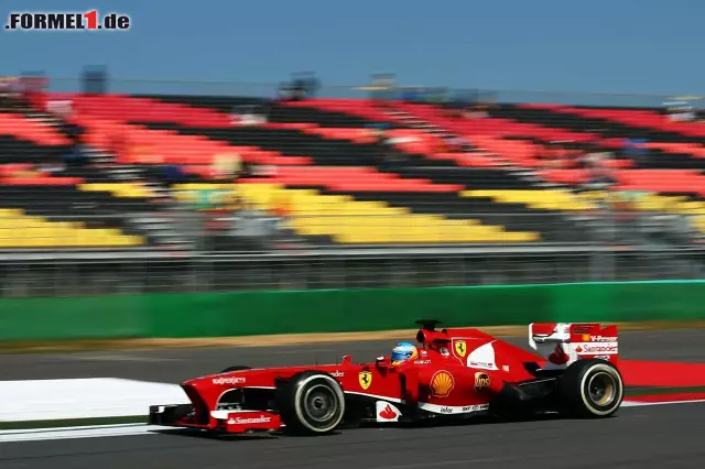 Foto zur News: Fernando Alonso tut sich im Ferrari im Zeitenfahren nach wie vor schwer: Position sechs für den Spanier