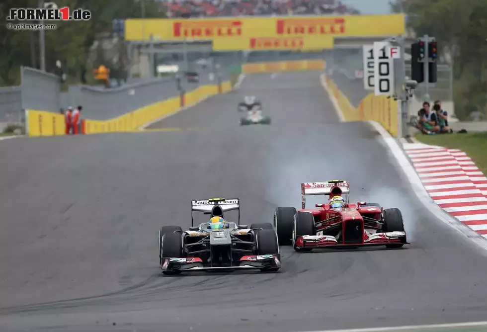 Foto zur News: Esteban Gutierrez (Sauber) und Felipe Massa (Ferrari)