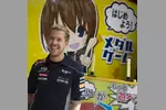 Foto zur News: Sebastian Vettel hatte bei seinen Terminen sichtlich Spaß