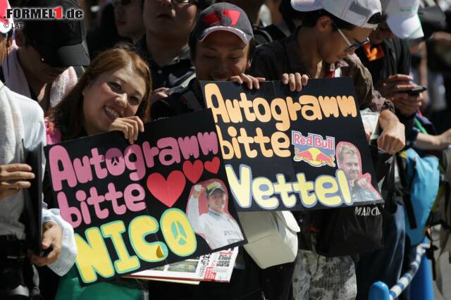 Foto zur News: Dabei hatten die Fans nicht nur Sebastian Vettel, sondern auch Nico Rosberg die Daumen gedrückt.