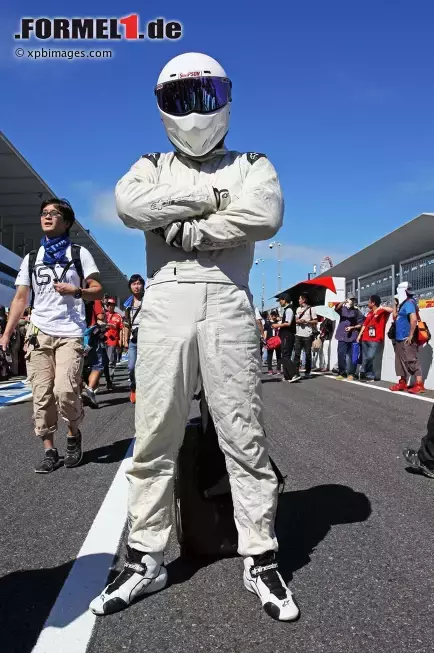 Foto zur News: Origineller Fan: The Stig aus der BBC-TV-Show Top Gear