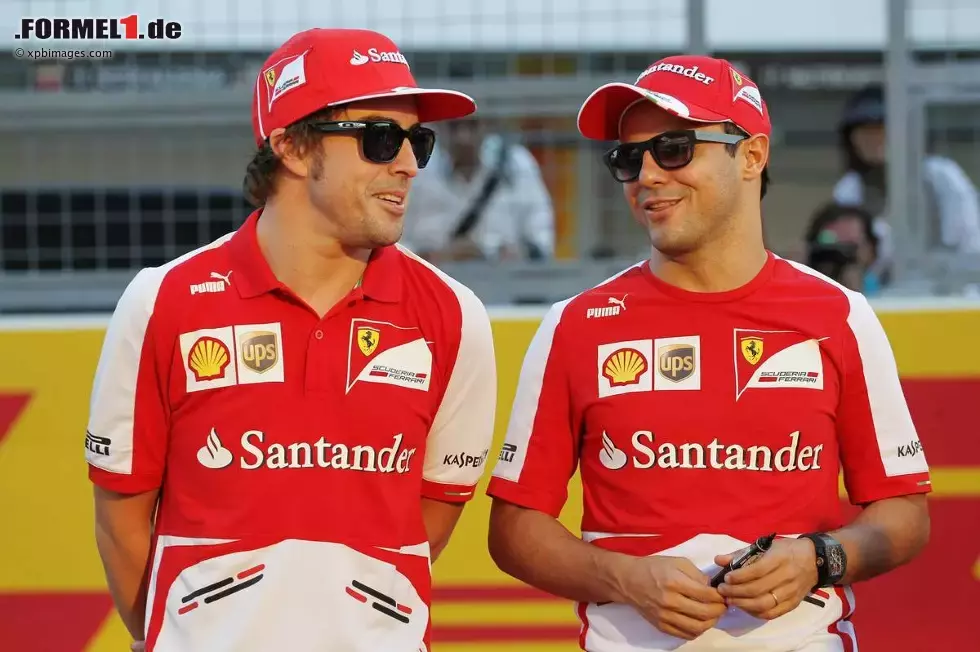 Foto zur News: Fernando Alonso (Ferrari) und Felipe Massa (Ferrari)