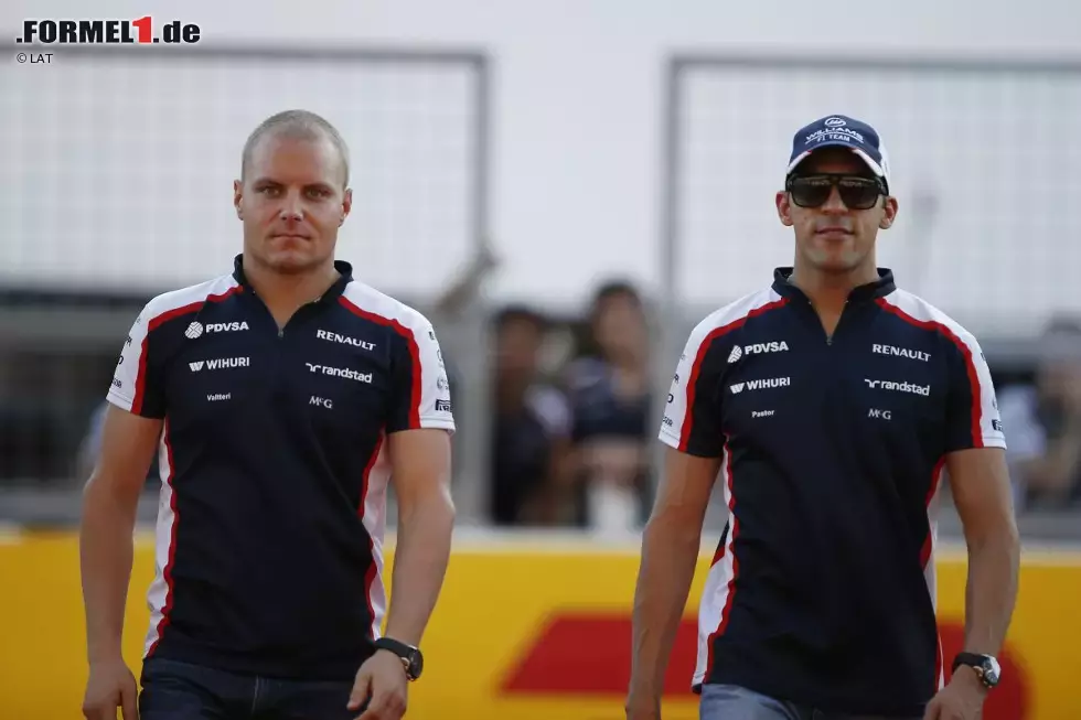 Foto zur News: Valtteri Bottas (Williams) und Pastor Maldonado (Williams)