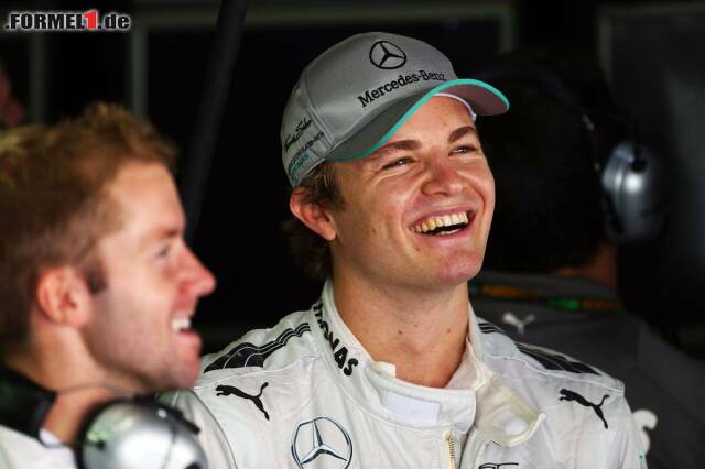 Foto zur News: ...außer Rosberg die gute Laune.