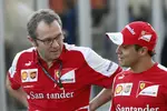 Foto zur News: Stefano Domenicali und Felipe Massa (Ferrari)