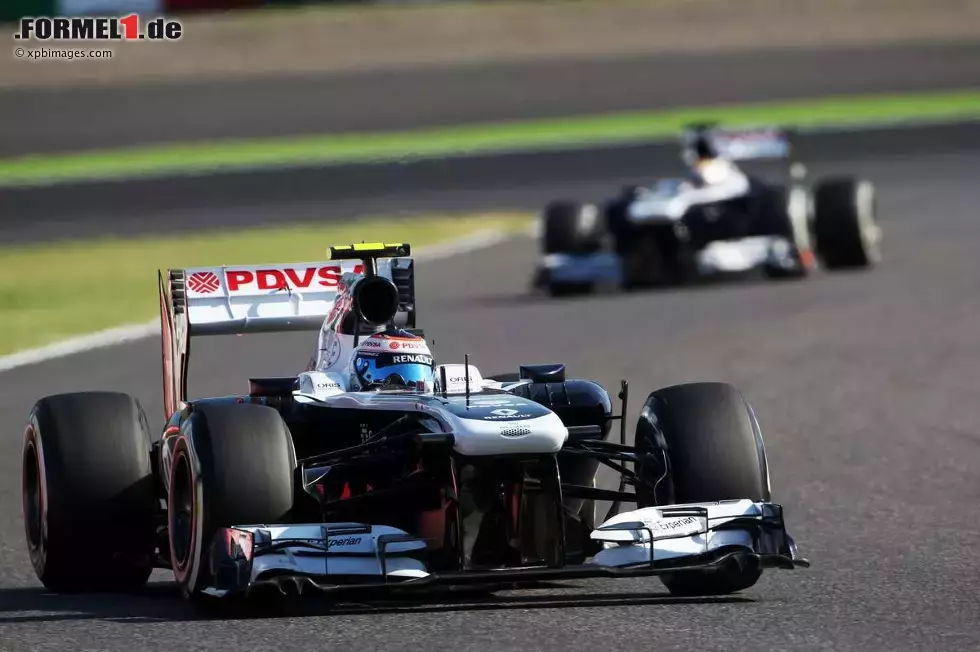 Foto zur News: Valtteri Bottas (Williams) und Pastor Maldonado (Williams)