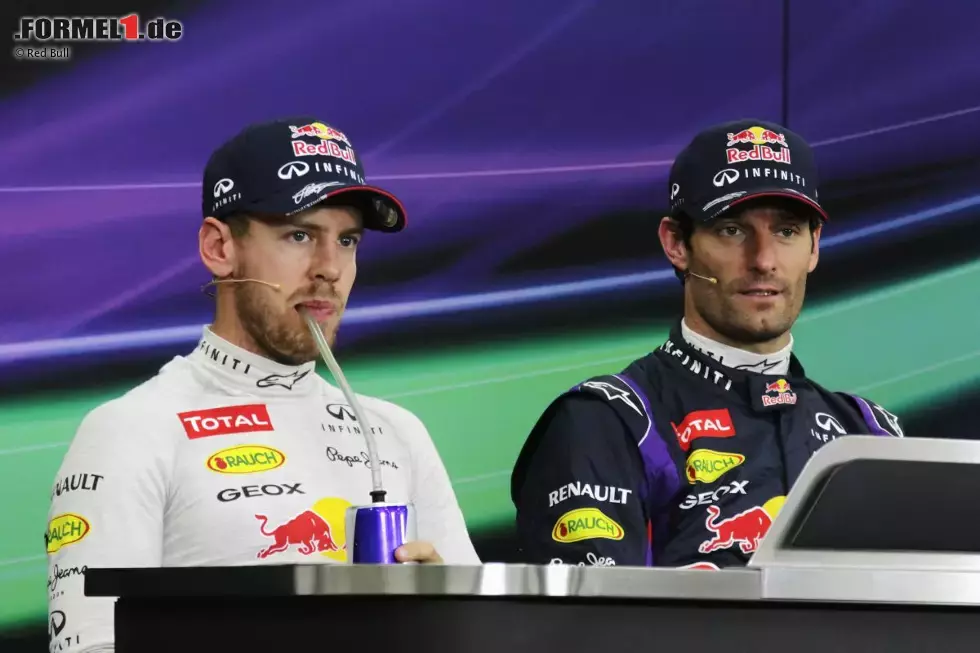 Foto zur News: Mark Webber (Red Bull) und Sebastian Vettel (Red Bull)