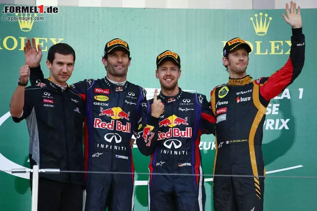 Foto zur News: Sehr zur Freude der Fahrer auf dem Podium. Remi Taffin von Renault durfte den Teampokal entgegennehmen.