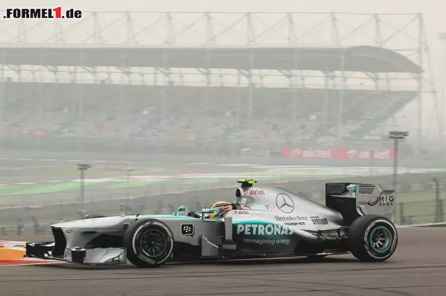 Foto zur News: Lewis Hamilton klassierte sich als bester Mercedes-Vertreter auf der vierten Position