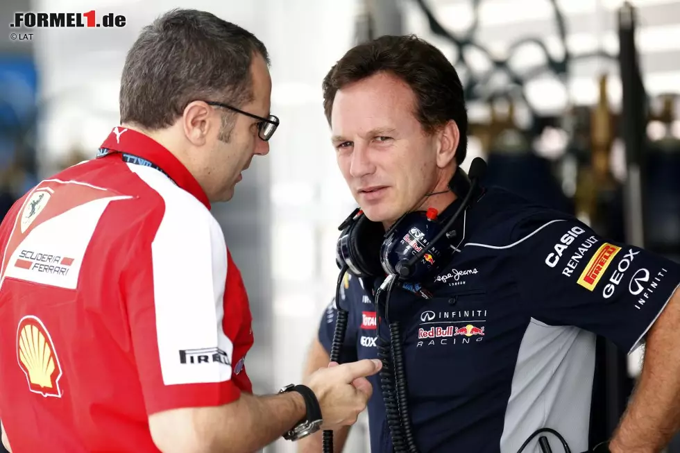 Foto zur News: Stefano Domenicali und Christian Horner