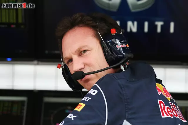 Foto zur News: Kritischer Blick: Die Fäden laufen bei Teamchef Christian Horner zusammen.