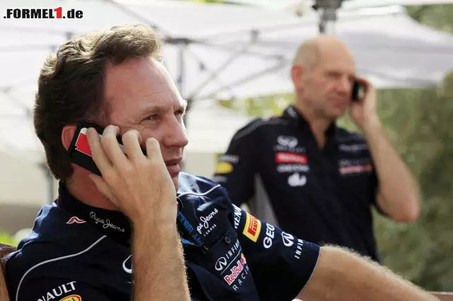 Foto zur News: Christian Horner und Adrian Newey (re.), zwei Erfolgsgaranten bei Red Bull.