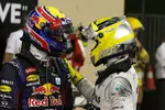 Foto zur News: Nico Rosberg (Mercedes) und Mark Webber (Red Bull)