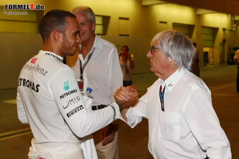 Foto zur News: Lewis Hamilton (Mercedes) und Bernie Ecclestone