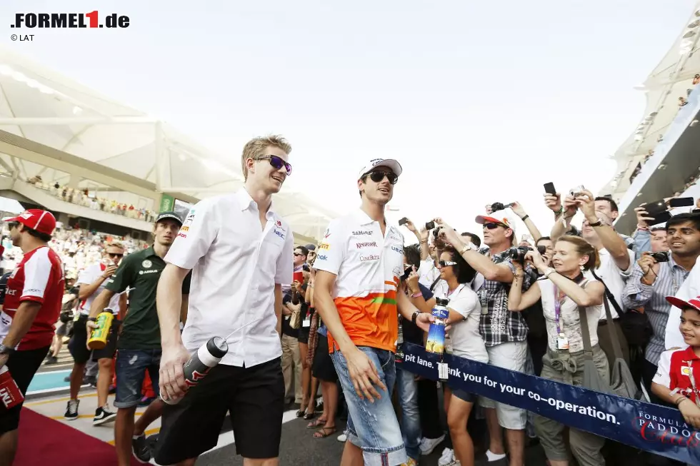 Foto zur News: Nico Hülkenberg (Sauber) und Adrian Sutil (Force India)