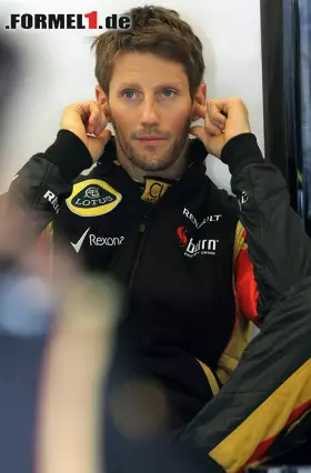 Foto zur News: Romain Grosjean dürfte angesichts der Leistung von Heikki Kovalainen die Ohren spitzen - Rang acht (+0,950) für den Franzosen.