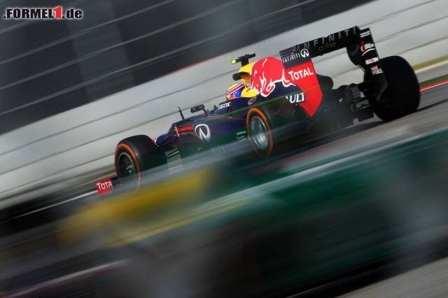 Foto zur News: Mark Webber zeigte eine beeindruckende Leistung, war er doch um 0,714 Sekunden schneller als Romain Grosjean im Lotus auf dem dritten Rang.
